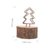 Holibanna 10pcs Retro Wooden Clip for Christmas Crafts Sturdy Table Holders Lovely Photo Clips for Business Cards Holiday Decorations view 2