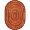 5 ft. 4 in. x 7 ft. 8 in. Feeling Fun Children Oval Rug Orange view 1