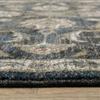 HomeRoots 509861 4 x 6 ft. Charcoal Blue Gold Rust & Beige Oriental Power Loom Stain Resistant Rectangle Area Rug view 3