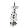 Holibanna 1pc Silver Christmas Candle Holder Rotatable Crafts Decorative Stand for Home Decoration for Parties and Festive Gatherings Table Centerpiece view 1