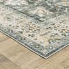 HomeRoots 510404 5 x 7 ft. Gray Charcoal Gold Brown Ivory Pale Sage & Light Blue Oriental Printed Stain Resistant Non Skid Rectangle Area Rug view 2
