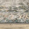 HomeRoots 510404 5 x 7 ft. Gray Charcoal Gold Brown Ivory Pale Sage & Light Blue Oriental Printed Stain Resistant Non Skid Rectangle Area Rug view 3