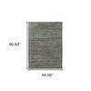 HomeRoots 510016 3 x 5 ft. Blue & Purple Oriental Power Loom Stain Resistant Rectangle Area Rug view 3