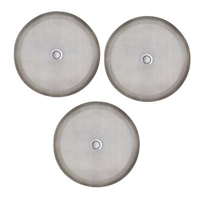 Zerodeko 3pcs Stainless Steel Filter Mesh Pot Accessory for Coffee Machines Strainer Tool with Excellent Filtration Easy to Use Portable