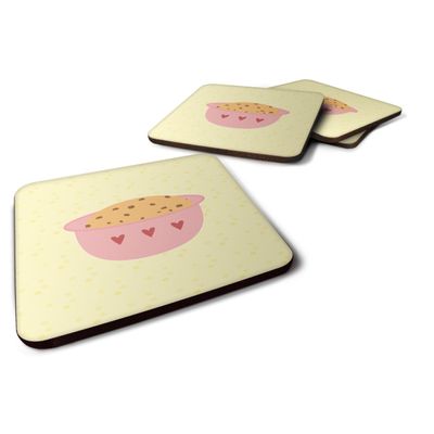 212 Main Cookie Dough on Yellow Foam Coasters - Set of 4
