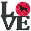 11.5 x 11.75 in. Rottweiler Love Metal Artwork Wall Decor view 1