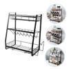 Zerodeko 1pc Spice Rack Organizer for Kitchen Iron Material Non- Design for Seasoning Jars Oils and Utensils Space-saving Tabletop Holder for Home and view 4