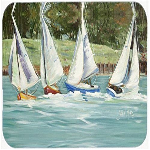 212 Main Sailboats On The Bay Glass Cutting Board- Large
