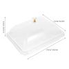 BESTOYARD Acrylic Serving Tray with Lid 11 Inch Clear Square Buffet Tray Multi-Function Dessert Fruit for Home Restaurant Use view 2