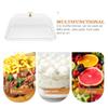 BESTOYARD Acrylic Serving Tray with Lid 11 Inch Clear Square Buffet Tray Multi-Function Dessert Fruit for Home Restaurant Use view 3