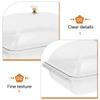 BESTOYARD Acrylic Serving Tray with Lid 11 Inch Clear Square Buffet Tray Multi-Function Dessert Fruit for Home Restaurant Use view 4
