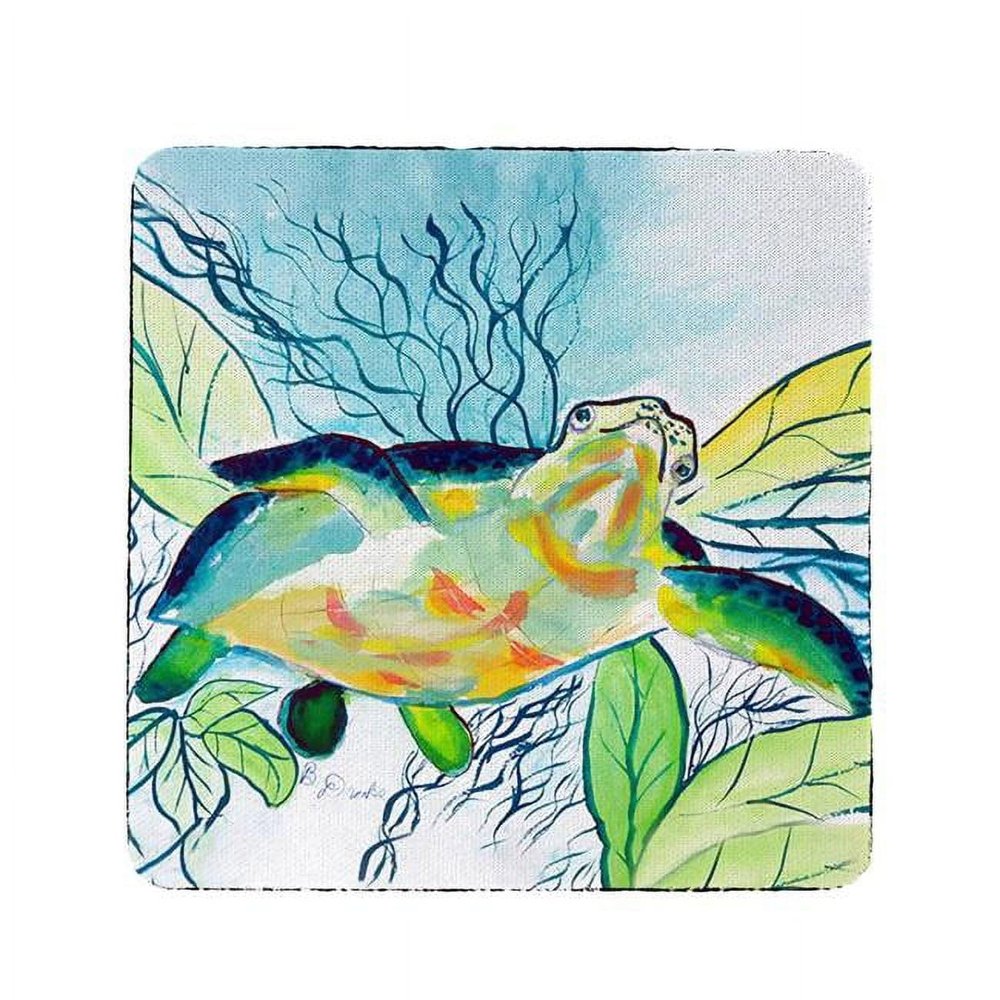 212 Main Smiling Sea Turtle Coaster - Set of 4