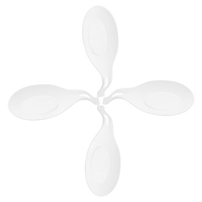 PRETYZOOM 4pcs Silicone Cooking Spoons Spoon Pad Practical Holder Storage Pads Contemporary Kitchen Utensil Rack