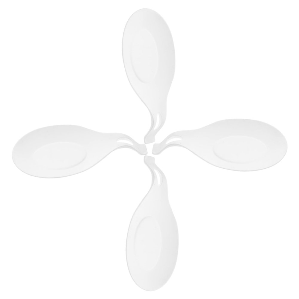 PRETYZOOM 4pcs Silicone Cooking Spoons Spoon Pad Practical Holder Storage Pads Contemporary Kitchen Utensil Rack