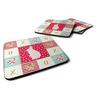 212 Main 3.5 x 3.5 in. New Zealand White Rabbit Love Foam Coaster - Set of 4 view 1