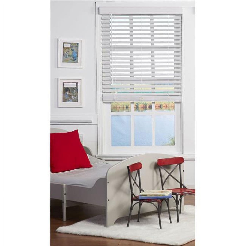 212 Main 2 in. Cordless Faux Wood Blind White - 31 x 72 in., MI2763057