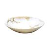 212 Main Marbleized Oval Bowl White & Gold view 1