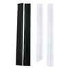 Zerodeko 4Pcs Silicone Stove Counter Gap Covers T-shaped Sealing Strip for Kitchen Heat Resistant Easy to Clean Non-slip Fingerprint Resistant Fits Standard and Non-standard Black White view 1