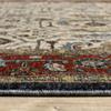 HomeRoots 508037 10 x 13 ft. Ivory Beige Red Blue Gold Green & Navy Oriental Power Loom Stain Resistant Rectangle Area Rug with Fringe view 4