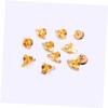 Anneome 20pcs Golden Metal Small Ornaments for Christmas Tree Decorations Crafts Holiday Decor and Jewelry Pendants Cheerful Sounding Bells view 2