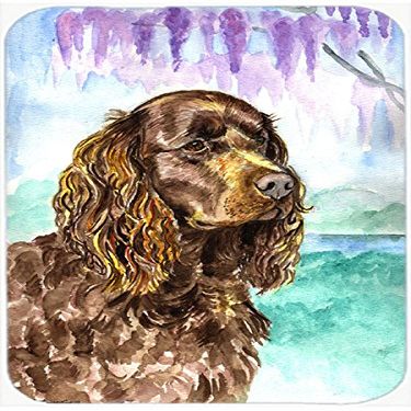 American Water Spaniel Glass Cutting Board - Large- 15 x 12 in.