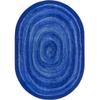 5 ft. 4 in. x 7 ft. 8 in. Feeling Fun Children Oval Rug Blue view 1