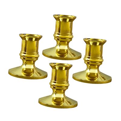 Zerodeko 2pairs Elegant Abs Candleholders Electronic Candle Stands for Home Decor Space-Saving Design for Romantic Atmosphere Bar and Restaurant Use
