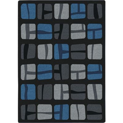 7 ft. 8 in. x 10 ft. 9 in. BioBlocks Children Area Rug Marine