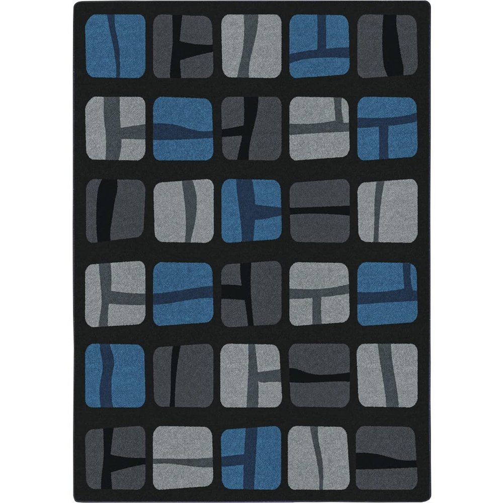 7 ft. 8 in. x 10 ft. 9 in. BioBlocks Children Area Rug Marine