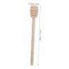 Zerodeko 5pcs Wooden Honey Dipper Stirrer Honey Mixing Sticks for Syrup and Viscous Liquids Easy to Clean Lacquer Random Handle Style view 2