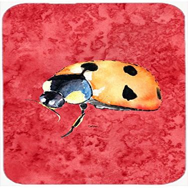 212 Main Lady Bug on Red- Glass Cutting Board - Large