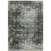 HomeRoots 508931 6 x 9 ft. Charcoal Gray Blue Ivory & Taupe Oriental Power Loom Stain Resistant Rectangle Area Rug view 1