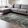 HomeRoots 508931 6 x 9 ft. Charcoal Gray Blue Ivory & Taupe Oriental Power Loom Stain Resistant Rectangle Area Rug view 2
