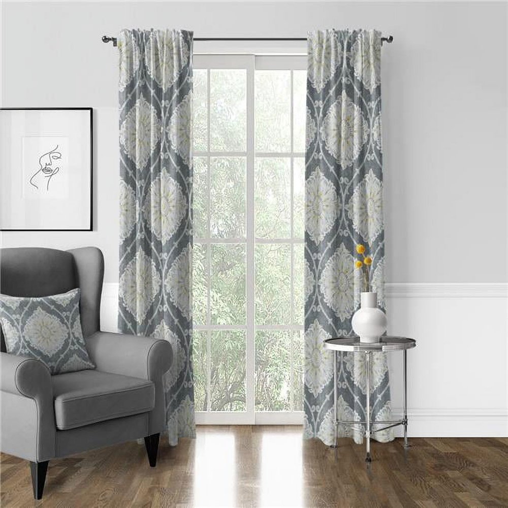 20 x 96 in. Bellamy Pinch Pleat Drapery Panel Pair Gray