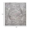 HomeRoots 522429 9 x 12 ft. Gray Floral Power Loom Distressed Washable Rectangle Traditional Area Rug view 3