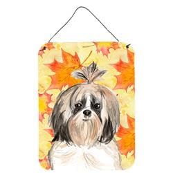 Fall Leaves Shih Tzu Wall or Door Hanging Prints