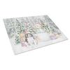 212 Main 15 x 12 in. Unisex English Springer Spaniel Black & White with Christmas Presents Glass Cutting Board Multi Color - Large view 1