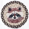 10 x 10 in. Raccoon Printed Trivet Round Rug view 1