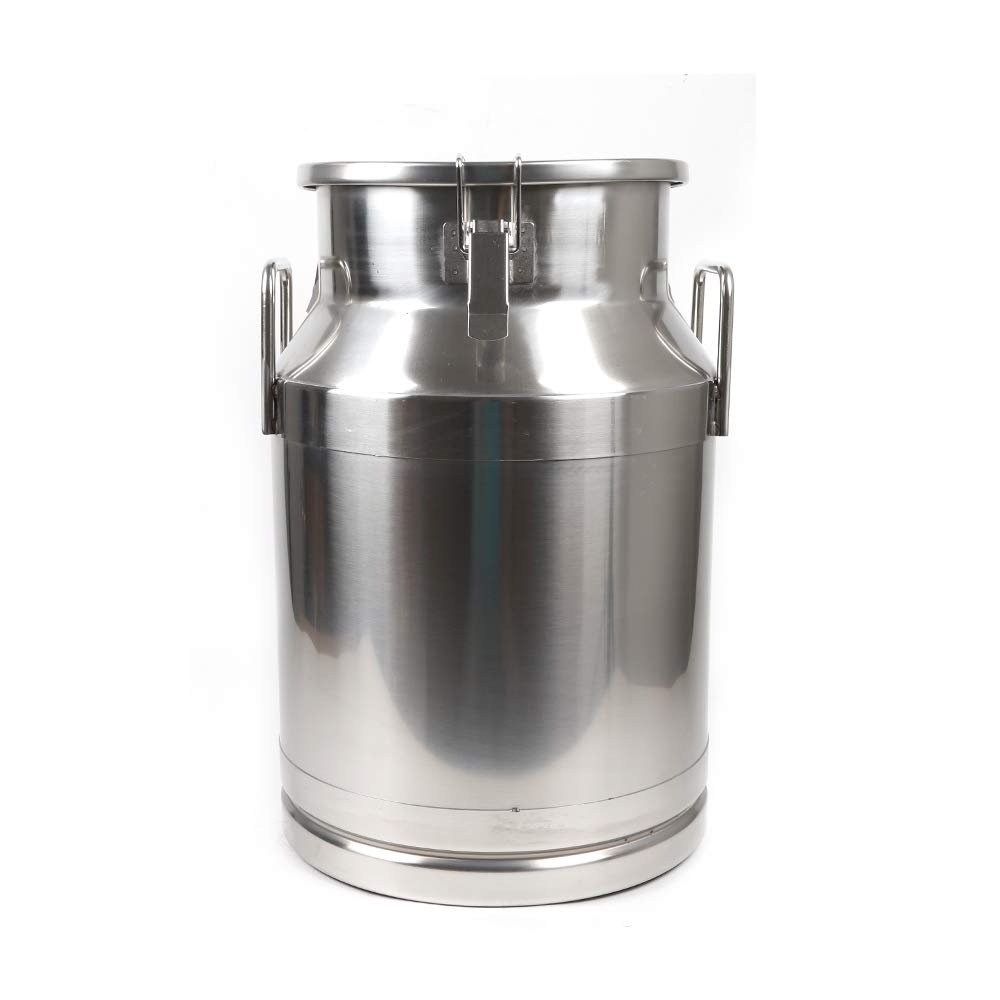 30/40L Gallon Stainless Steel Milk Can, Wine Pail Bucket Tote Jug Oil Dairy Pot Bucket Oil Barrel Storage Bucket. (30L)