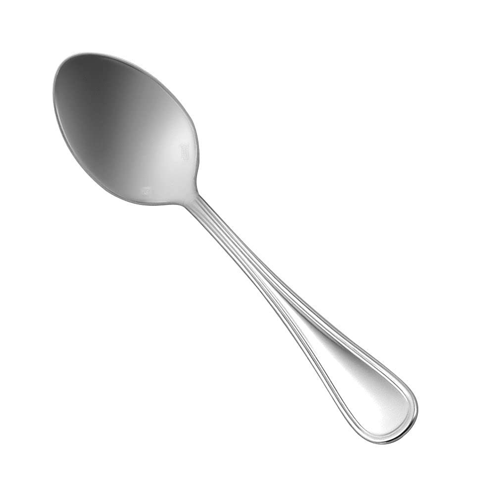 212 Main 6.75 in. Bellini Stainless Steel Extra Heavy Weight Oval Bowl Soup & Dessert Spoon Silver
