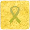 212 Main Yellow Ribbon for Sarcoma- Bone or Bladder Cancer Awareness Glass Cutting Board - Large Size view 1