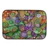 212 Main Abstract in Purple Green & Orange Dish Drying Mat view 1