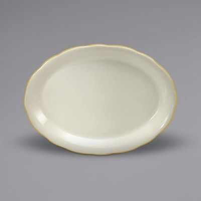 212 Main Scalloped Edge Oval Platter