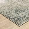 HomeRoots 508171 8 x 11 ft. Gray Beige & Teal Oriental Power Loom Stain Resistant Rectangle Area Rug view 3