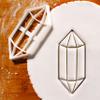 BAKERLOGY Crystal Points Style 2 Cookie Cutter - Detailed Biscuit Cutter Design for Baking and Crafts, ideal on fondant, dough, clay view 2