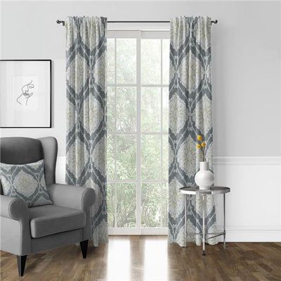 20 x 144 in. Bellamy Pinch Pleat Drapery Panel Pair Gray