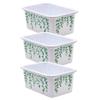 Plastic Storage Bin Eucalyptus - Small - Pack of 3 view 1