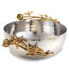212 Main 11.5 x 5.25 in. Butterfly Centerpiece Serving Bowl Silver & Gold view 1