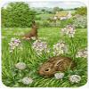 212 Main Leveret and Momma Rabbit Glass Cutting Board- Large view 1