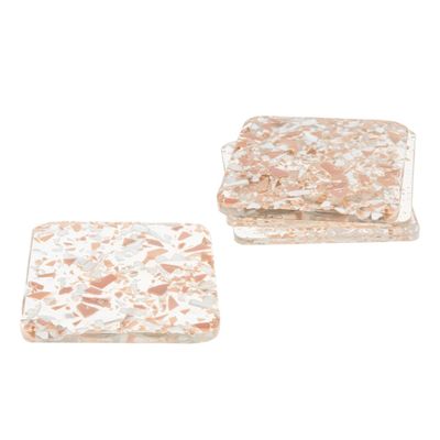 212 Main Terrazo Look Glass Coaster - Set of 4